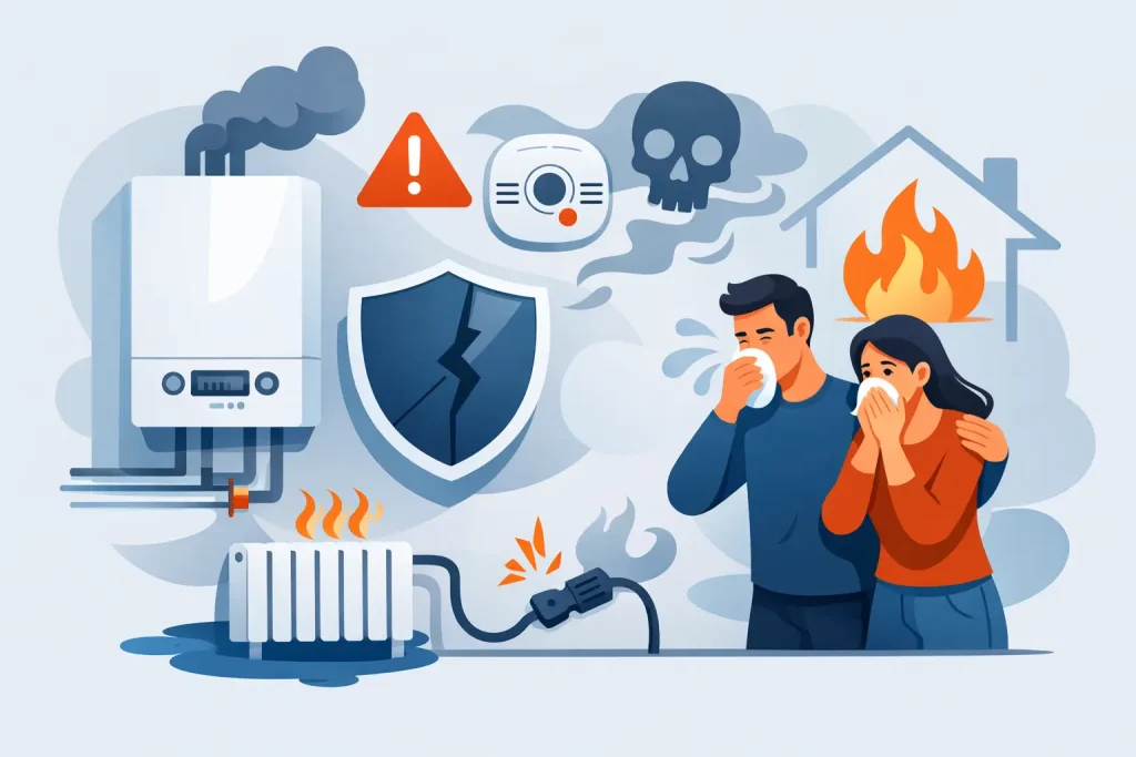 7 top signs boiler is unsafe at home