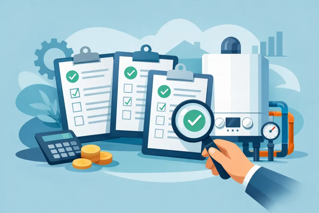 Boiler Quote Comparison Checklist: 9 Key Checks